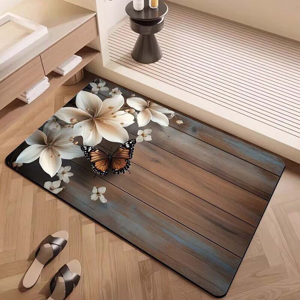 Alfombras de suelo de baño de generación de Temu transfronterizas almohadillas de absorción de agua y antideslizantes de baño de sentido superior almohadillas de barro de diatomeas image 7