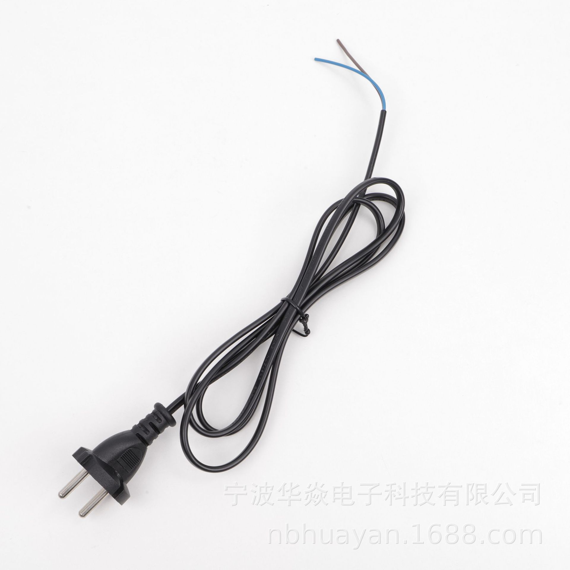 供应二插欧标 1.5平方1.5米纯铜欧式圆插头线欧规D02电源线