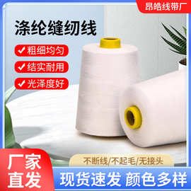 402高速涤纶缝纫线 手工服装纺织辅料宝塔缝纫机线大卷彩色线团