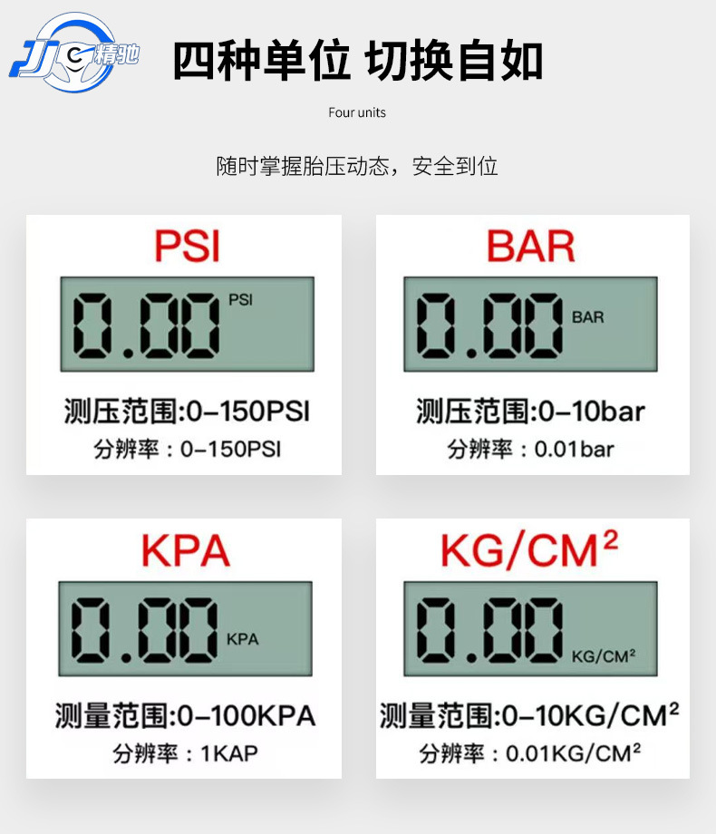 High-Precision Car Tire Pressure Gauge, Digital Tire Pressure Gun, Digital Display Detection and Measurement, Electronic Tire Pressure Gauge, Tire Pressure Meter, Tire Pressure Gauge