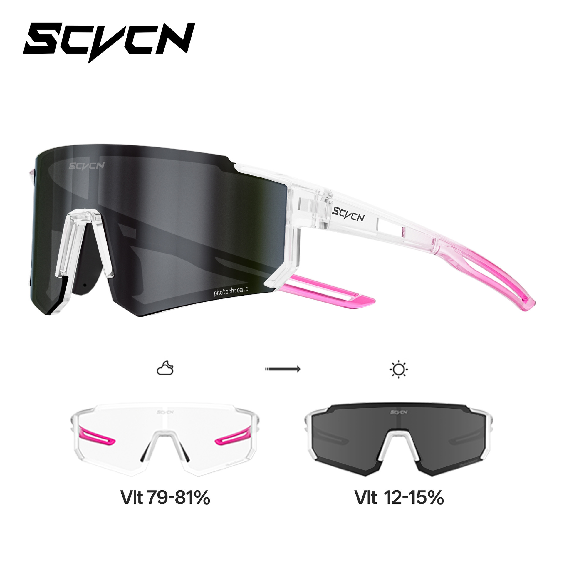 Gafas de Sol Fotocromáticas para Ciclismo de PC A Prueba de Viento para Carrera y Ciclismo de Montaña image 22