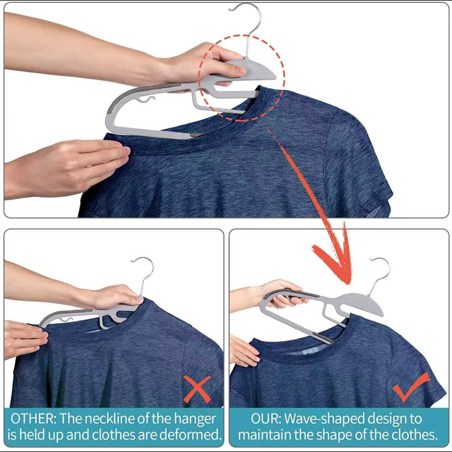 Perchas de ropa de plástico antideslizantes engrosadas para hogar adultos y niños uso en tienda