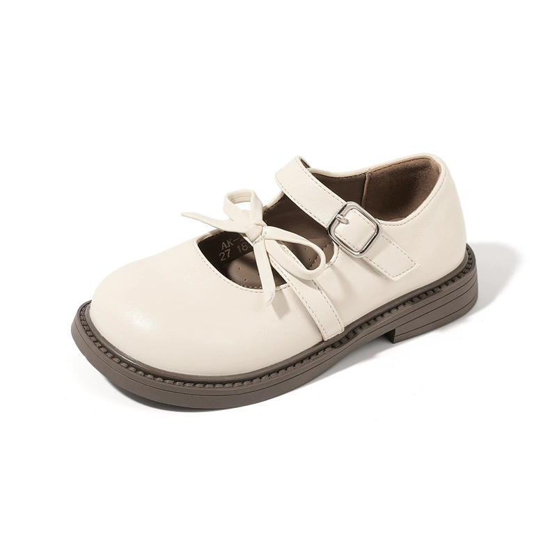 Детские мягкие туфли для девочек на весну и осень, туфельки принцессы для маленьких девочек, с двойным бантом, милые туфли для танцев и выступлений