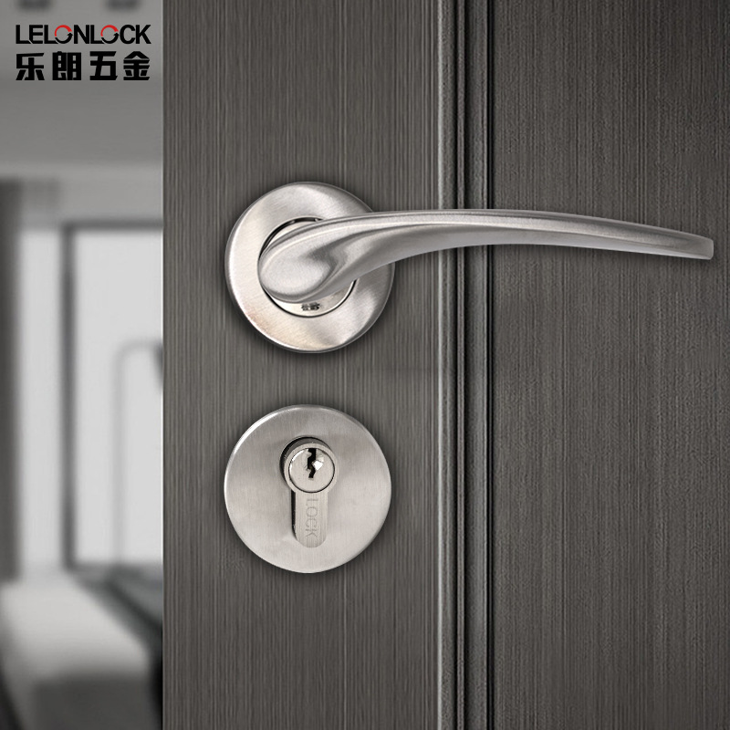 Fábrica al por mayor de acero inoxidable fundido sólido split cerradura manija de la puerta interior cerradura de la puerta de hardware Accesorios