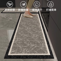 クロスボーダーキッチンフロアマット珪藻土ライト高級シンプル家庭用吸水性滑り止めマット浴室ドア汚れ防止フットマット卸売