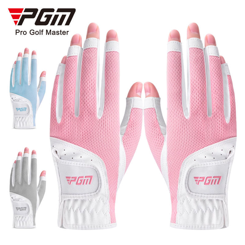 PGM guantes de golf dedo de damas guantes de malla transpirables guantes de dedo de mano derecha y derecha fábrica de comercio exterior