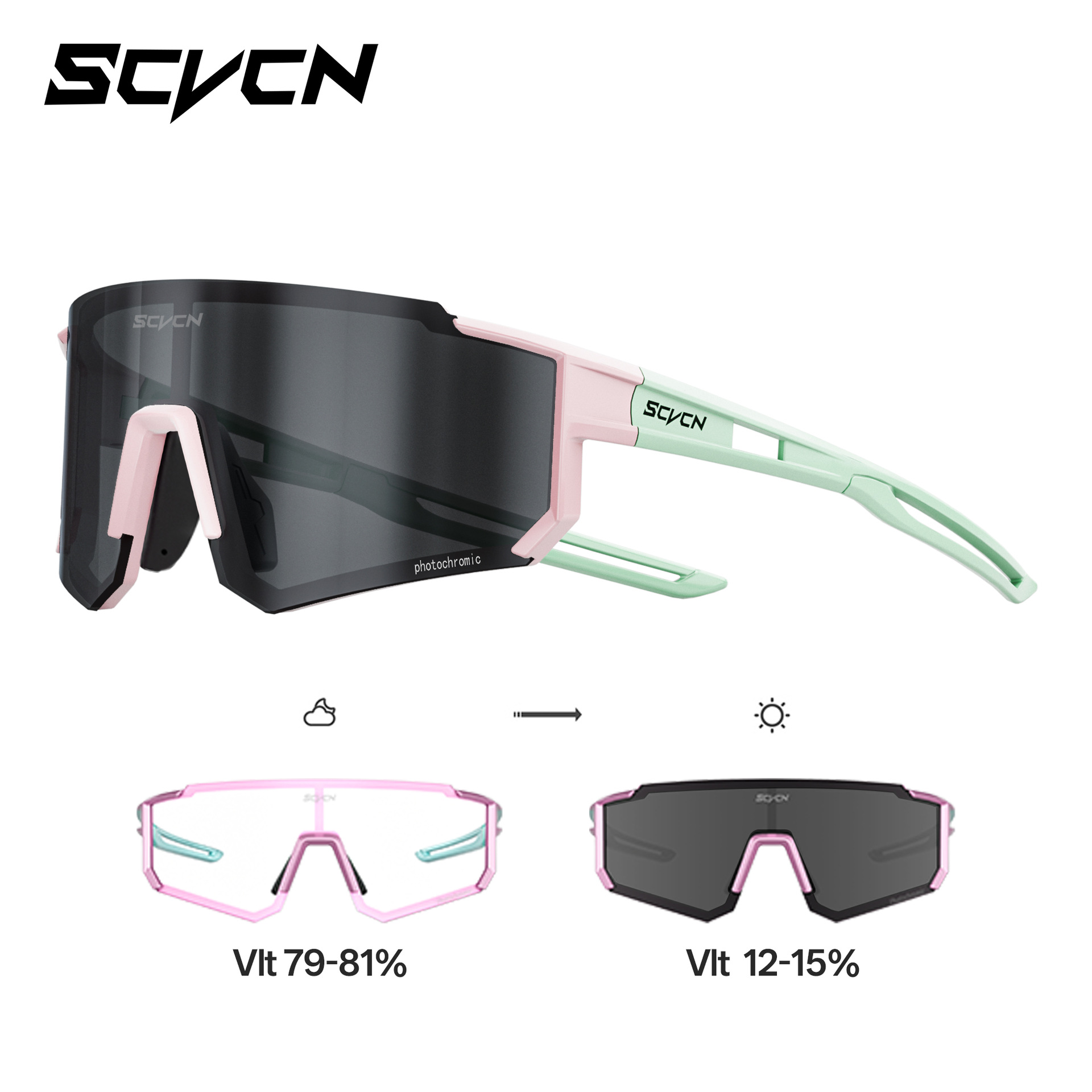 Gafas de Sol Fotocromáticas para Ciclismo de PC A Prueba de Viento para Carrera y Ciclismo de Montaña image 23