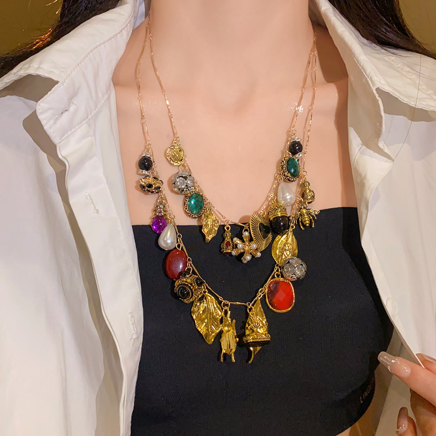 14 # Collar-Oro-Juego de tres piezas