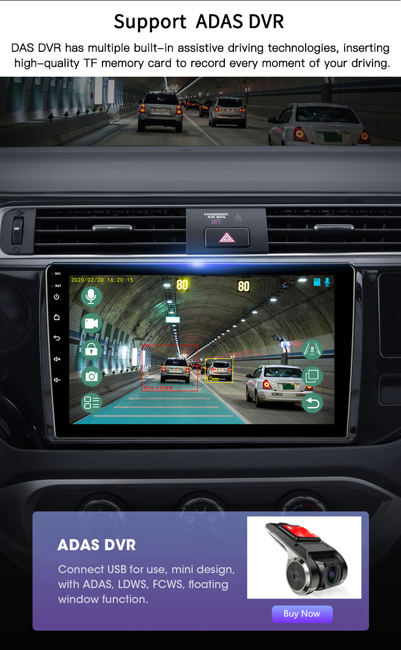 For 2015-2022 Ford Mustang Android Gps Navigation Wifi Car Bluetooth Carplay