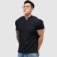 Summer new 280g heavy high-grade texture shoulder pad sleeve big anti-wrinkle quick-drying fitness short T-shirt