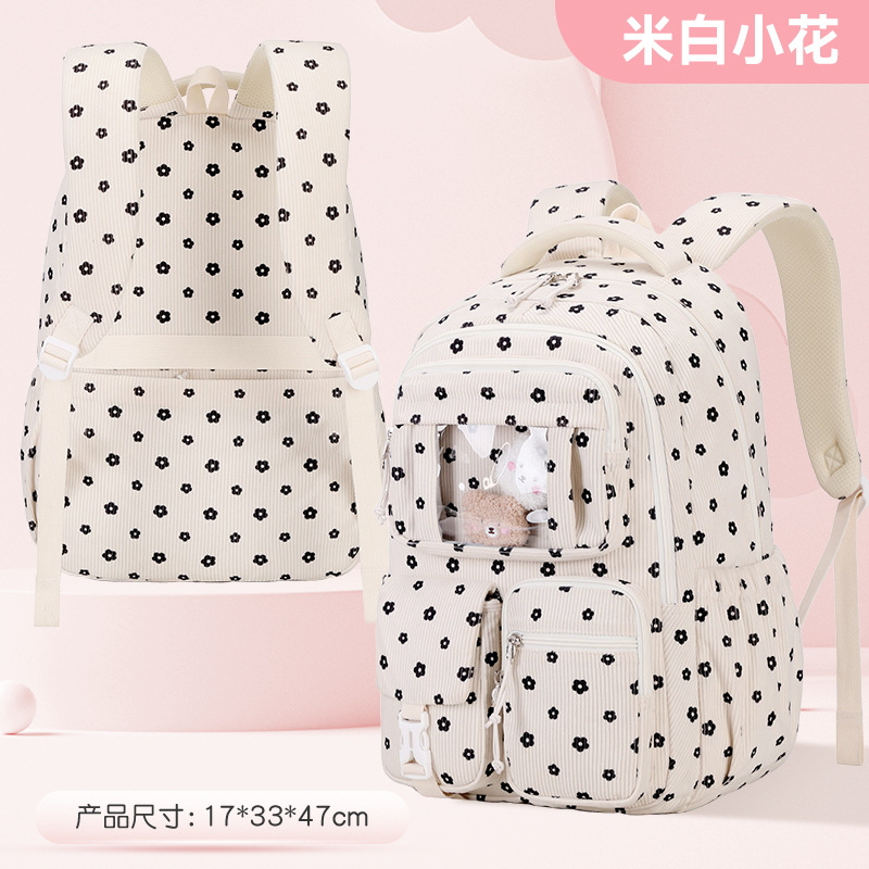 Nuevo estilo rosa princesa escuela primaria mochila escolar para niños mochila ligera de gran capacidad para estudiantes de secundaria