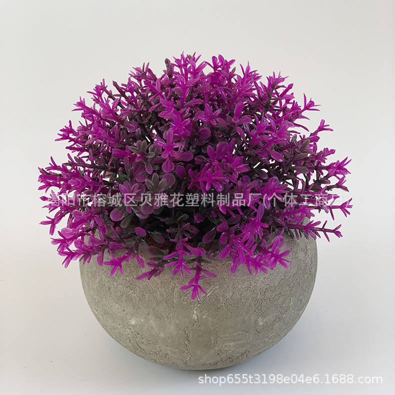 Mini mini simulación transfronteriza pequeña planta de mesa interior verde planta de decoración en maceta combinación de fábrica al por mayor