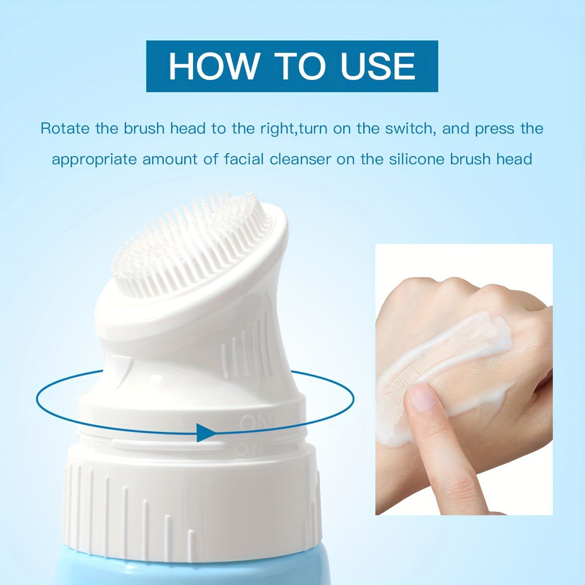 USHAS Limpiador facial espumoso limpiador de punto transfronterizo europeo y americano Limpieza profunda HA315-HA317 suave y agradable para la piel