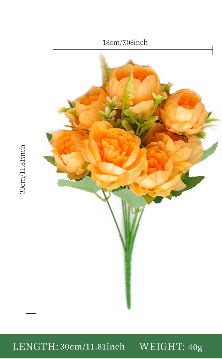 47g Weight Artificial Plant Event & Party Supplies Elegant Romantic Flower Silk Flower Artificial Flowers