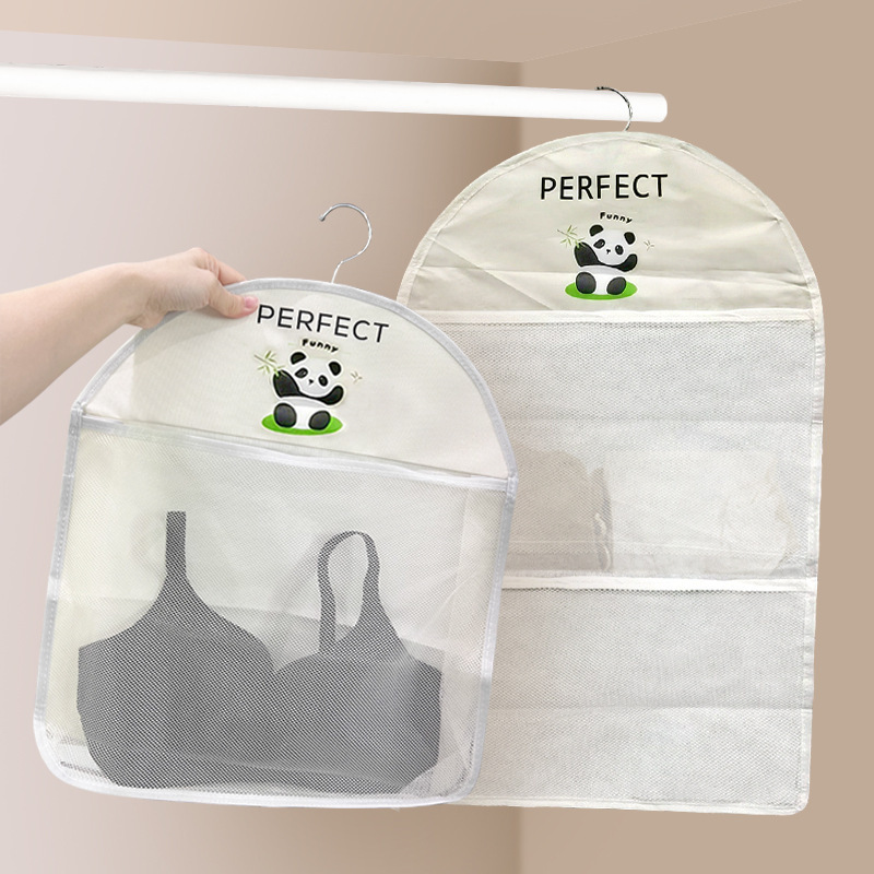 Multifunctional Storage Bag Wardrobe Hanging Bag Dormitory Socks Intimates Storage Mesh Bag Hanging Door Rear Storage Bag