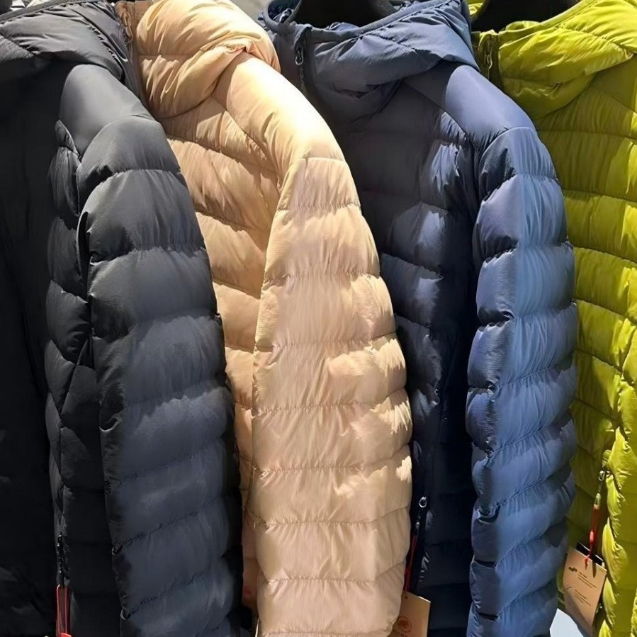 26 New Models of Elephant Rib Ultra-Light down Jacket with Hood, Unisex Winter Windproof and Warm 1618