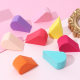 Triangle Powder Puff Air Cushion BB Cream Plum Blossom 8 Cut Sponge Powder Puff Dry and Wet Dual Use Soft Easy Makeup Beauty Makeup Tool