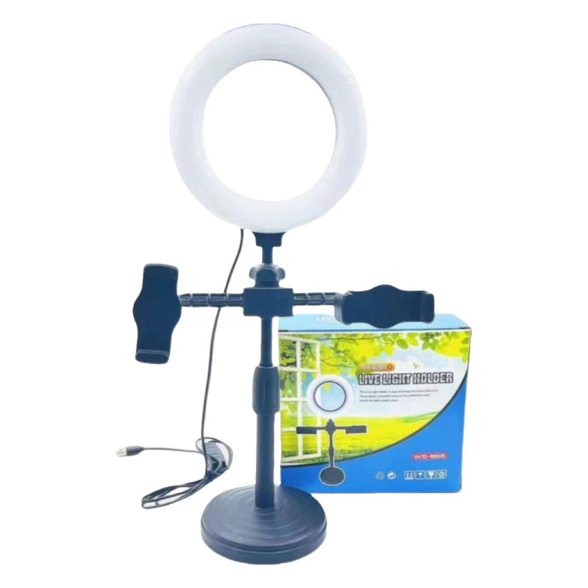 Подставка для заполнения настольного диска в прямом эфире селфи 6-дюймовая кольцевая подставка для настольного телефона