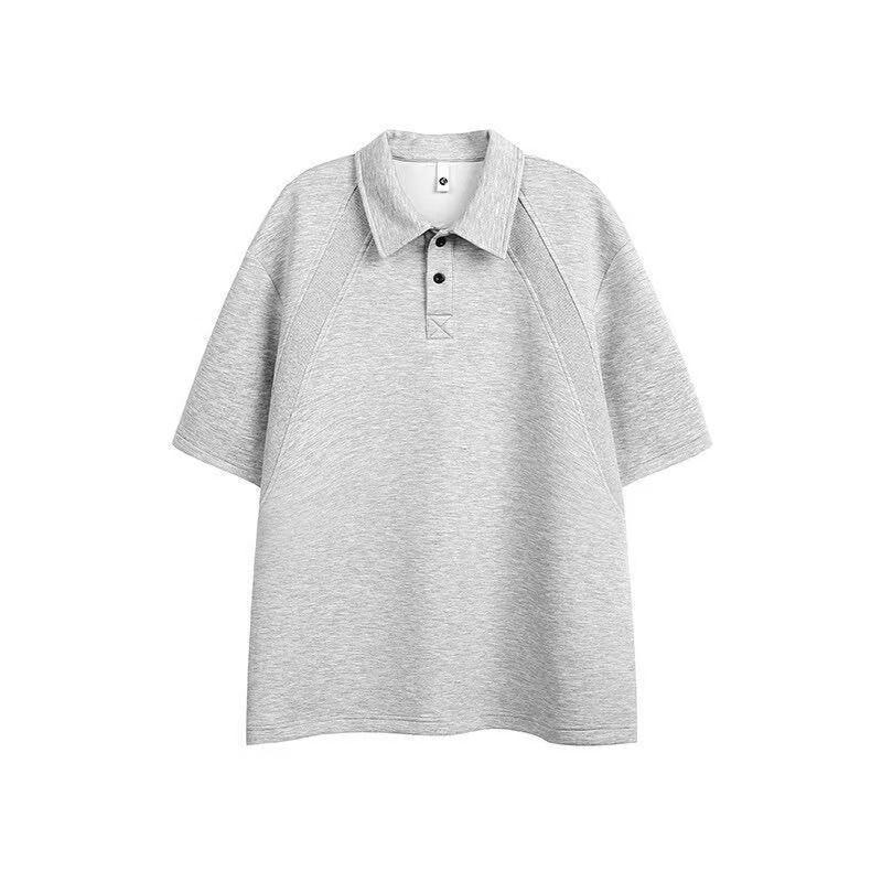 Sporty Youthful 2026 Summer New American Style High-Quality Polo Shirt, Regular Shoulder T-Shirt, Casual Versatile Short Sleeve Trendy