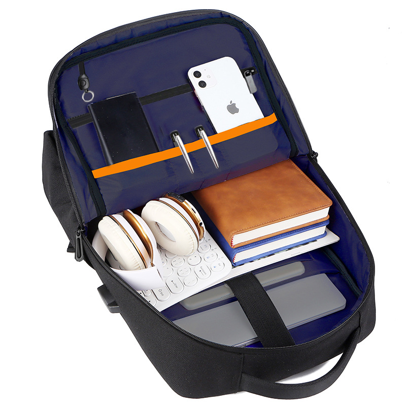 Mochila transfronteriza para hombre, bolso de negocios para ordenador, bolso de viaje de gran capacidad, mochila USB, bolso escolar con logo impreso multiusos