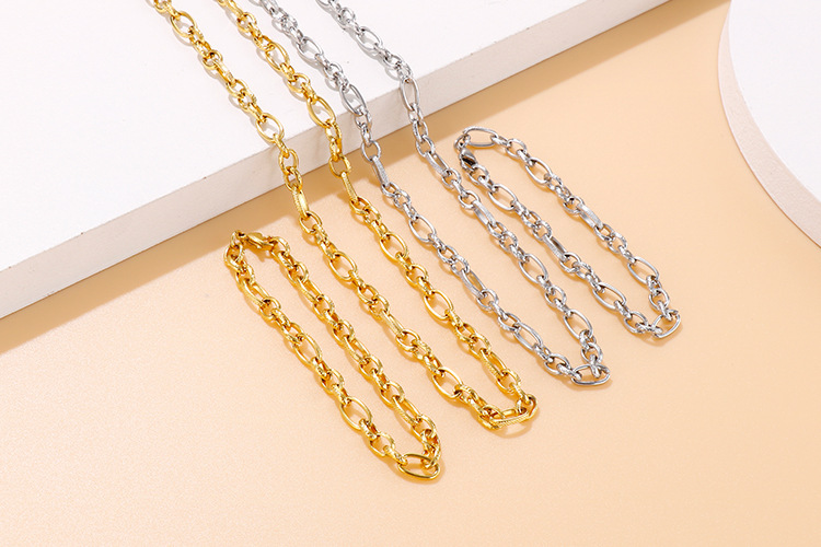 7g Weight Vacuum Plating Gold Plating Process 18K Gold Plated Plating Material Wedding, Travel Occasion 304 Stainless Steel Material Geometric Pattern Women'S Gender Fashion Style Gold, Silver Color Fashion 18K Gold Plated Titanium Steel Wholesale 6