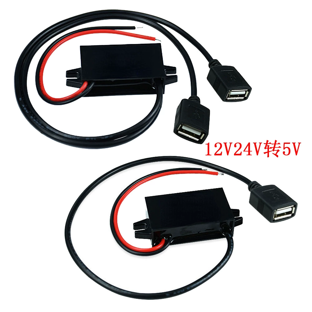 12V down 5V 3A 24V в 5V автомобильный преобразователь питания автомобильное USB умное зарядное устройство 15W понижающий режим