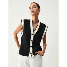 U 94009 BM MD ZA Autumn Winter New Women Knit Vest ײɫᘿ�