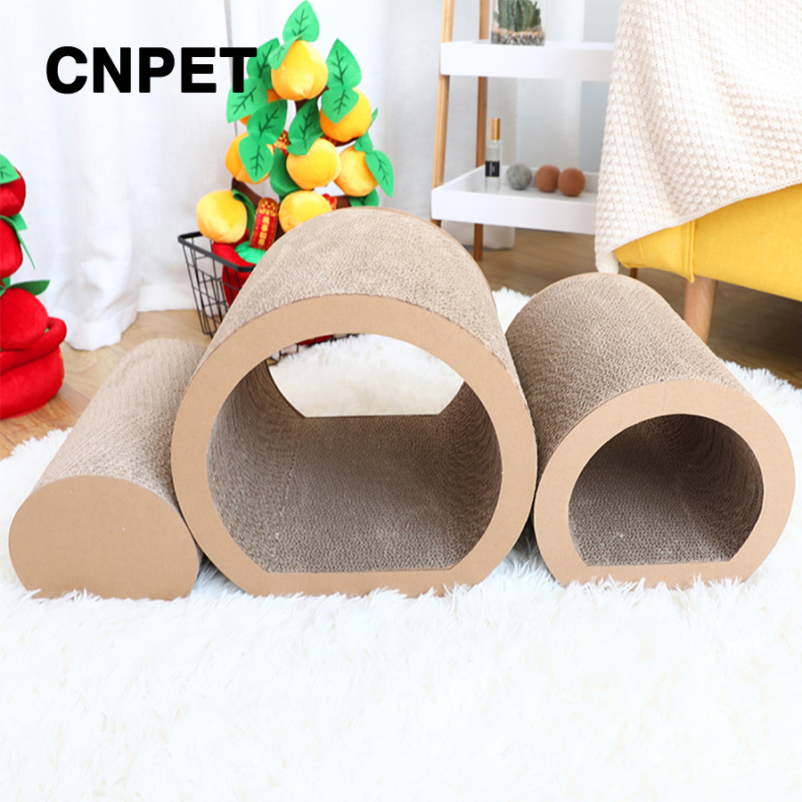 Popular suministros para mascotas gato juguete multifuncional papel corrugado gato rasguño tablero traje sin caspa gato casa gato nido venta al por mayor