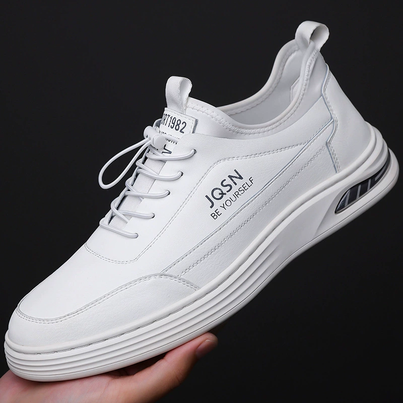 Осенние кожаные туфли выходят в эфир мужские туфли с толстой подошвы для мужчин бизнес-повседневные маленькие белые туфли