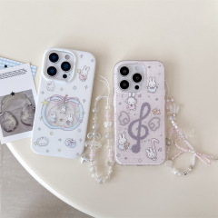 创意音符镂空苹果蝴蝶结兔子适用iPhone17苹果16ProMax手机壳15女
