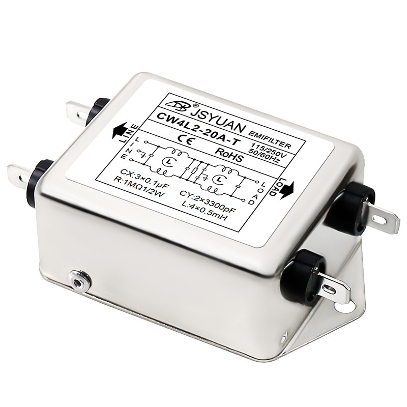 プラグインパワーフィルター CW4L2-6/10/20A-T 220VAC 単相 AC デュアルステージコモンモード干渉|undefined