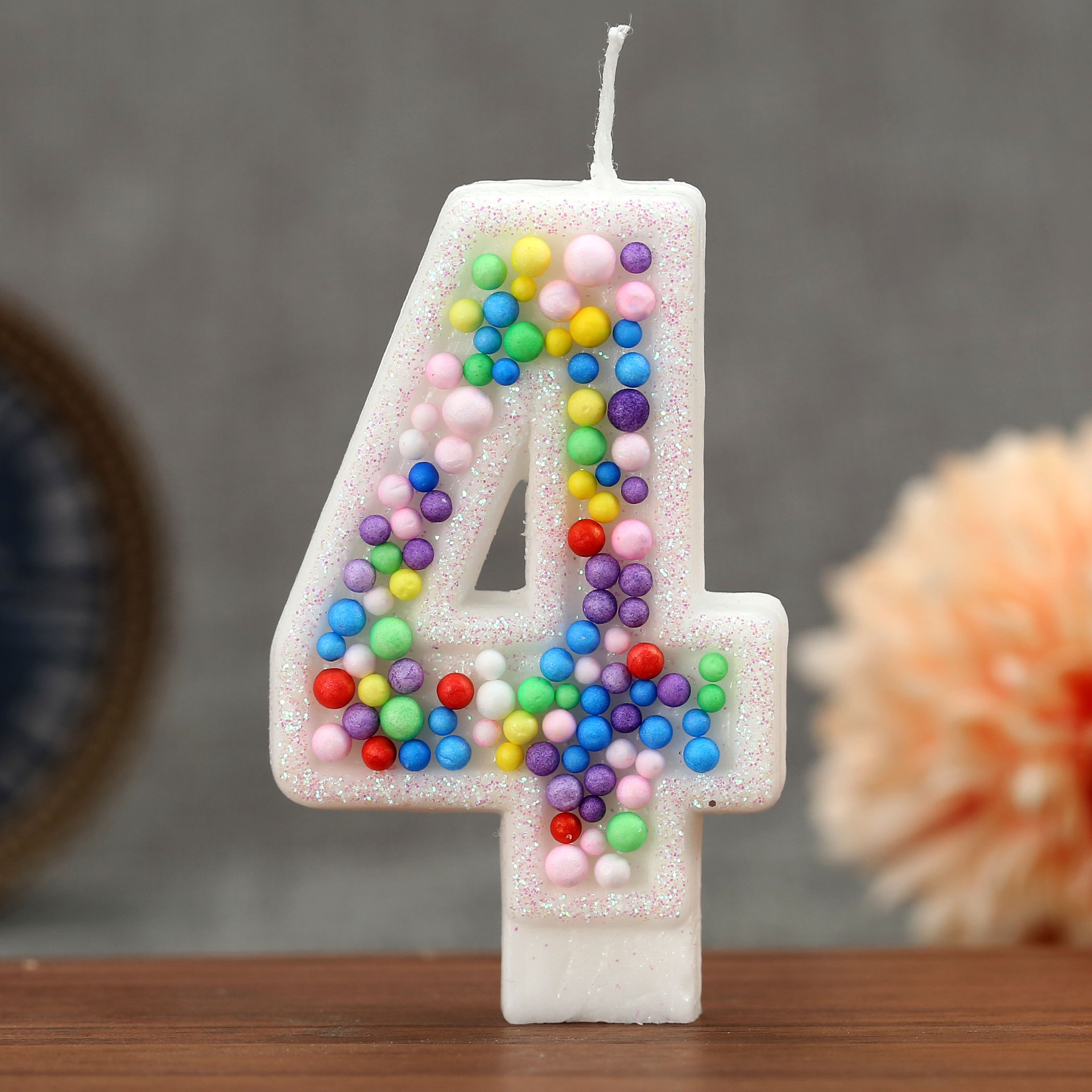 Velas de cumpleaños numéricas 0-9 con diseño de bolas, para Temu, Amazon, AliExpress – Mayorista de Yiwu