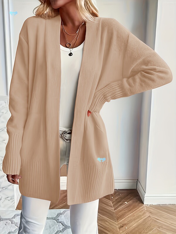 【Cozy Cardigan】Cozy Yellow レディース ニットカーディガン |   ロング|undefined