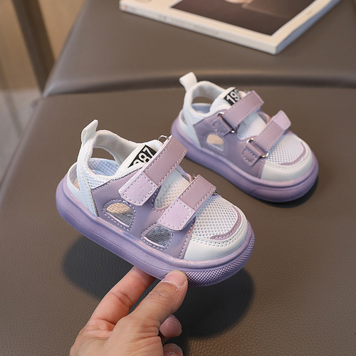 Children's shoes summer new children's sports sandals boys breathable mesh shoes Korean style girls hollow sneakers baby shoes