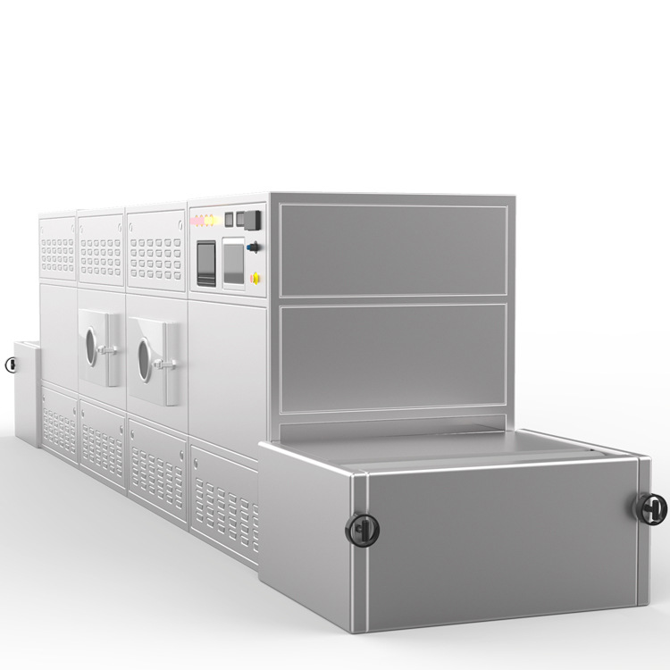 带式对虾微波干燥 水产微波烘干杀菌生产线