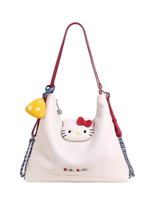 TOUTOUhelloKitty ハローキティ トートバッグ おしゃれ 大容量 かわいい バックパック シングルショルダー クロスボディ レディースバッグ|undefined