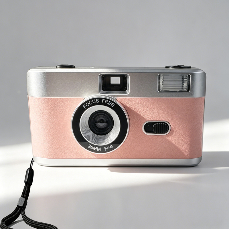 New Model of Point-And-Shoot Camera with Flash Light, Reusable Vintage Film Camera, Non-Disposable, Metallic Silver New Model of Point-And-Shoot Camera with Flash Light, Reusable Vintage Film Camera, Non-Disposable, Metallic Silver