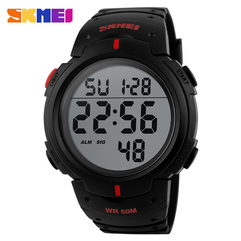 Skmei reloj deportivo electrónico de moda personalizado multifunción luminoso impermeable reloj electrónico al aire libre reloj de hombre de Estudiante
