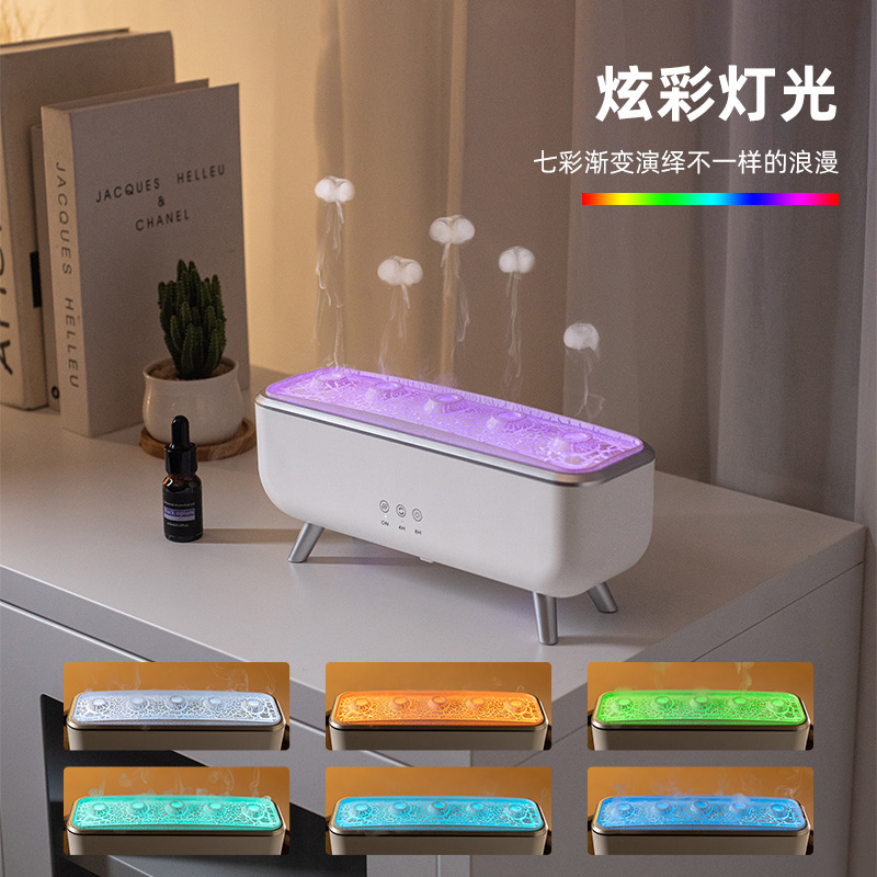 新型クロスボーダー専用クラゲ香薫機家庭用寝室用加湿器香薫二合一クラゲ香薫機|undefined