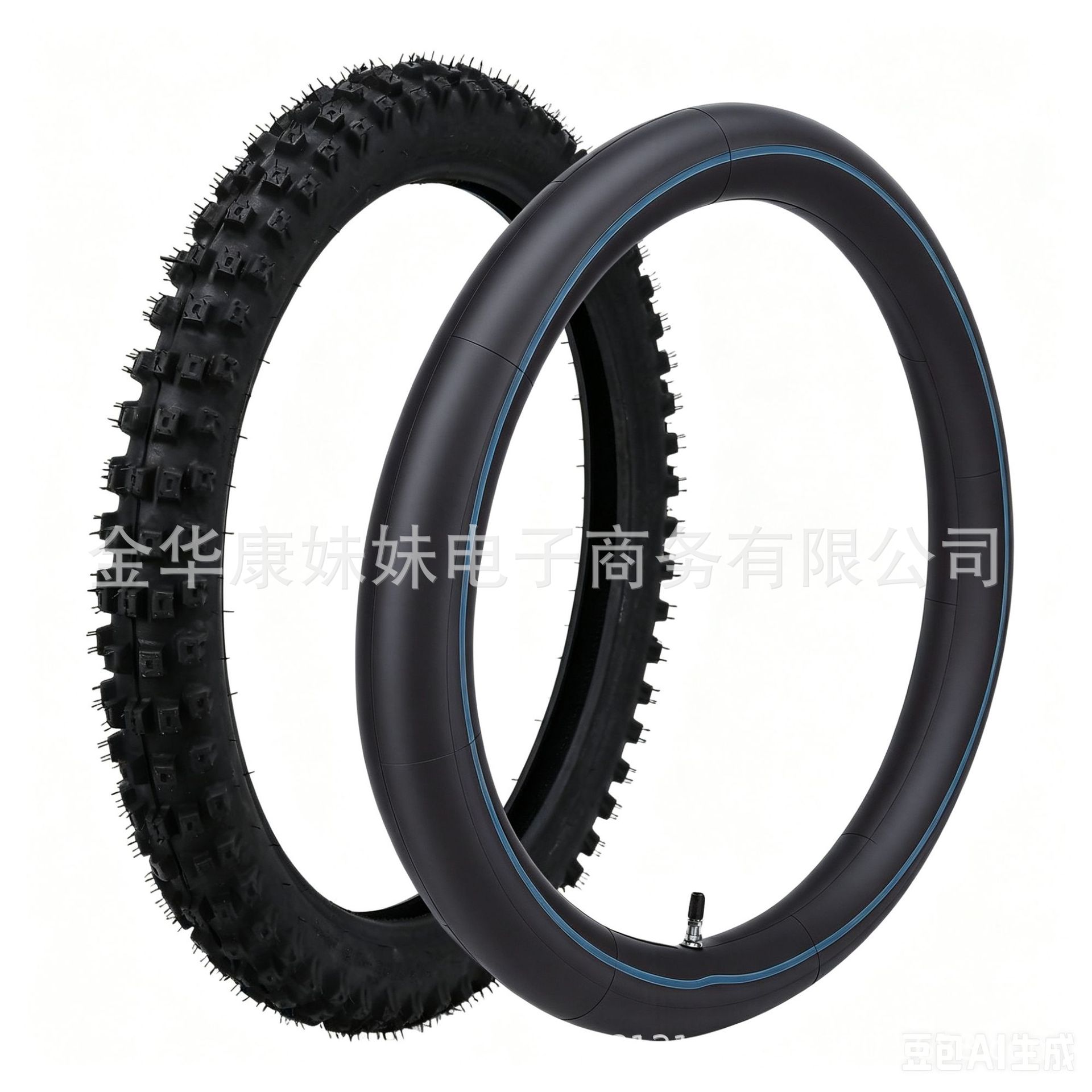 Off-road motorcycle tire and inner tube kit 80/100-19 tire 3.00-19 inner tube