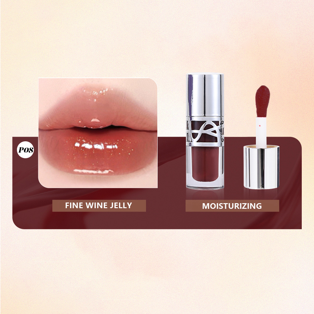 Transfronterizo PAGE VINE hidratante brillante brillante miel labial flácida labios blanqueadores con maquillaje de agua de espejo labial congelado comercio exterior