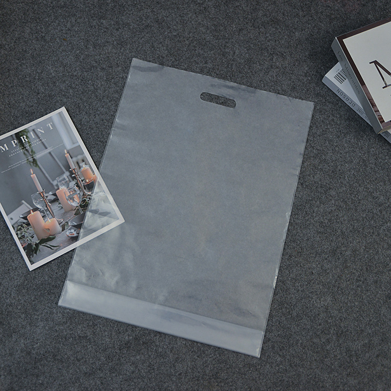 加厚透明磨砂衣服包装袋手提时尚购物塑料袋子批发礼品袋印刷LOGO