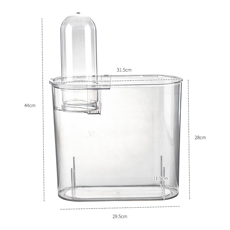 Acuario de pescado de presión negativa mesa flotante pequeño acuario de peces dorados sala de estar acuario de plástico micro paisaje hogar ecológico