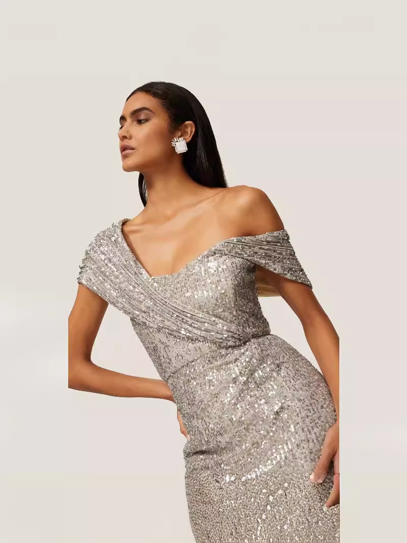 Vestido Sexy con Lentejuelas para Fiesta, Estilo Europeo y Americano, Nuevo en Amazon