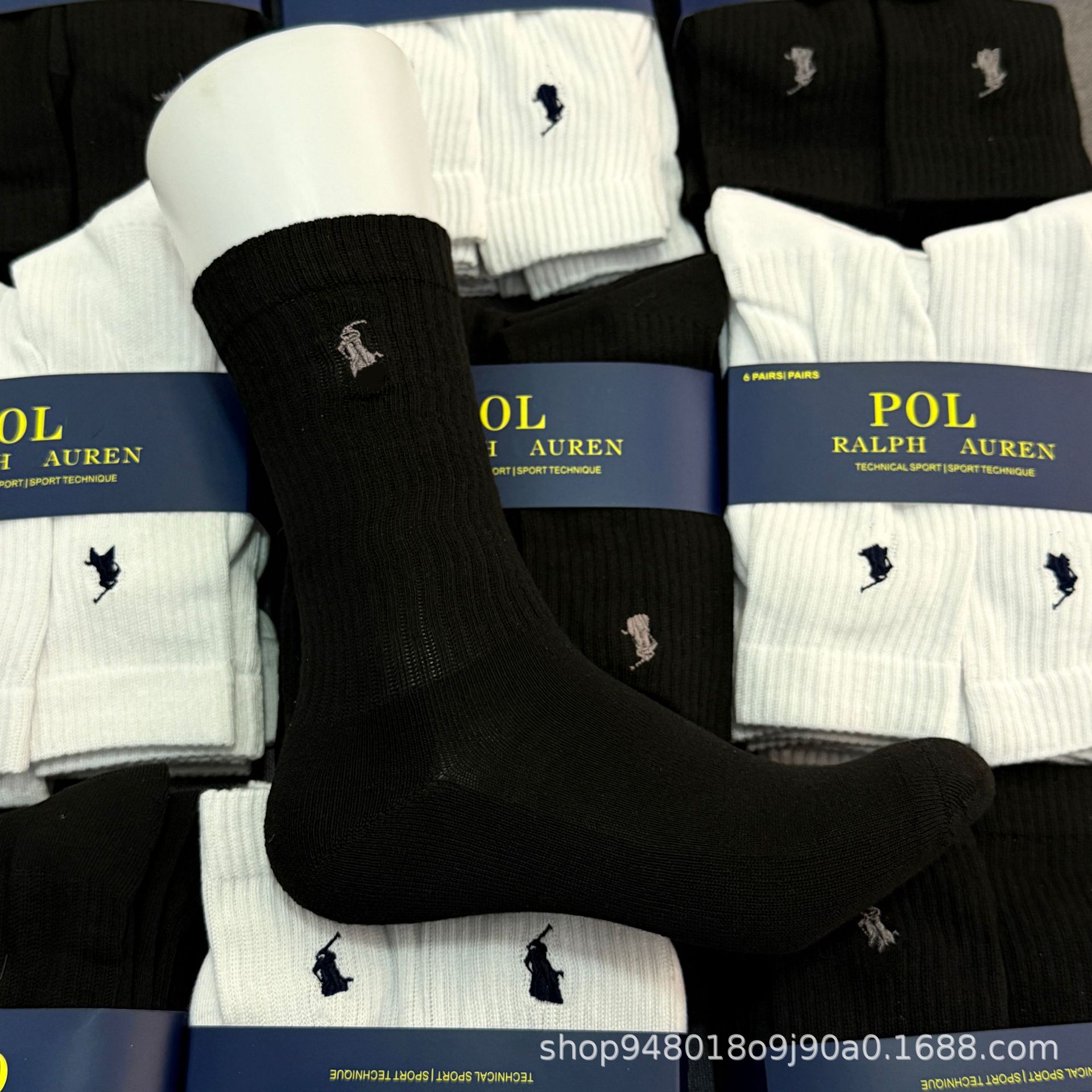 po lo 블랙 6쌍 {6개 필요}