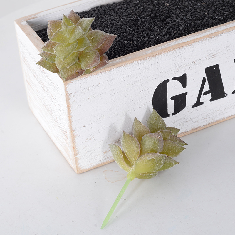 严选仿真多肉植物盆景植绒迷你假多肉配件插花绿植墙DIY装饰摆件|undefined