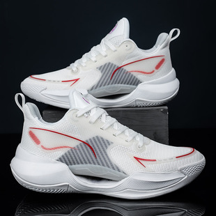 A generation of basketball shoes men's high-top mesh sports sports leisure running tide shoes women's actual combat shoes cross-border