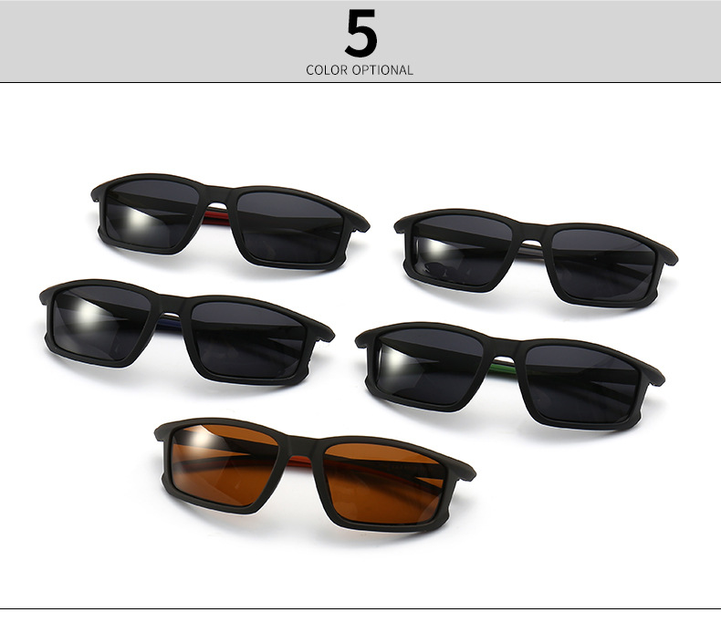 Square Glasses Style Daily Occasion Casual Simple Style Solid Color PC UV400 Protection Square Full Frame Men's Sunglasses
