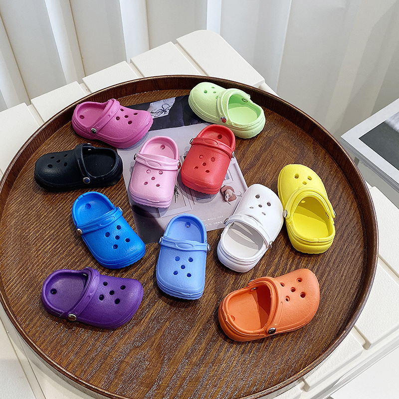 Small Hole Shoes Hanging Ornaments Clothing Shoe Bag Pendant Women's Bag Schoolbag Cartoon Accessories Mini Small Keychain Accessories Cross Border Small Hole Shoes Hanging Ornaments Clothing Shoe Bag Pendant Women's Bag Schoolbag Cartoon Accessories Mini Small Keychain Accessories Cross Border