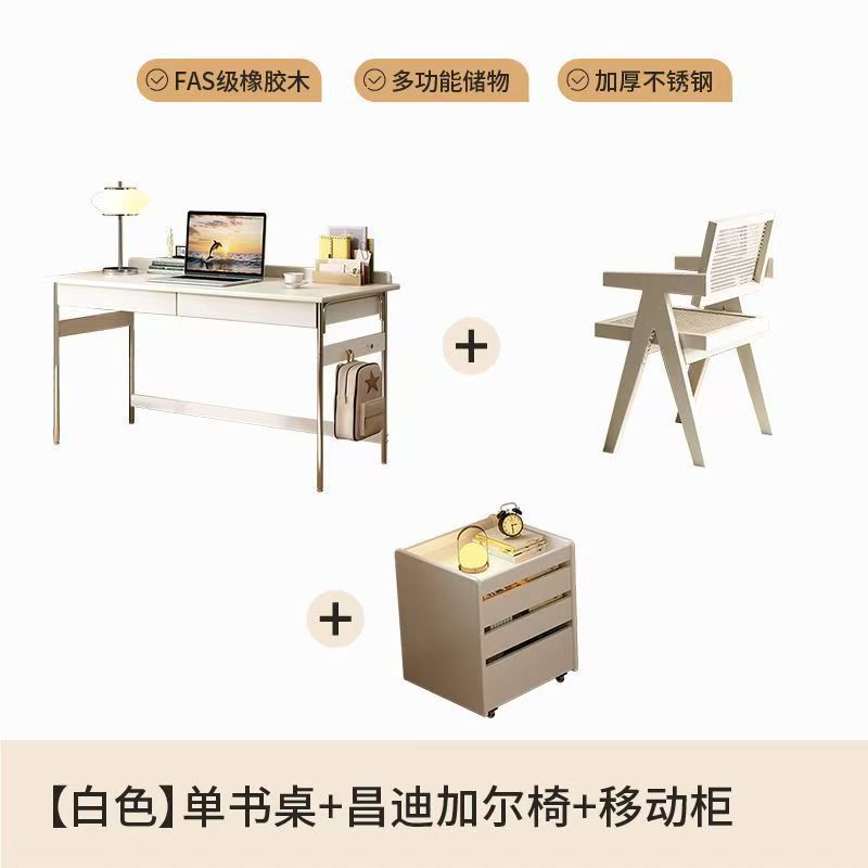 中古书桌实木复古家用书房电脑桌北欧简约小户型写字台高级办公桌|undefined